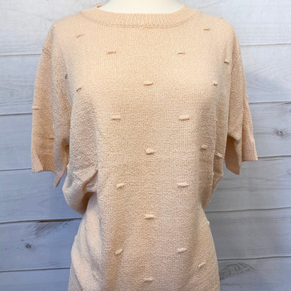 Peach Knit Top